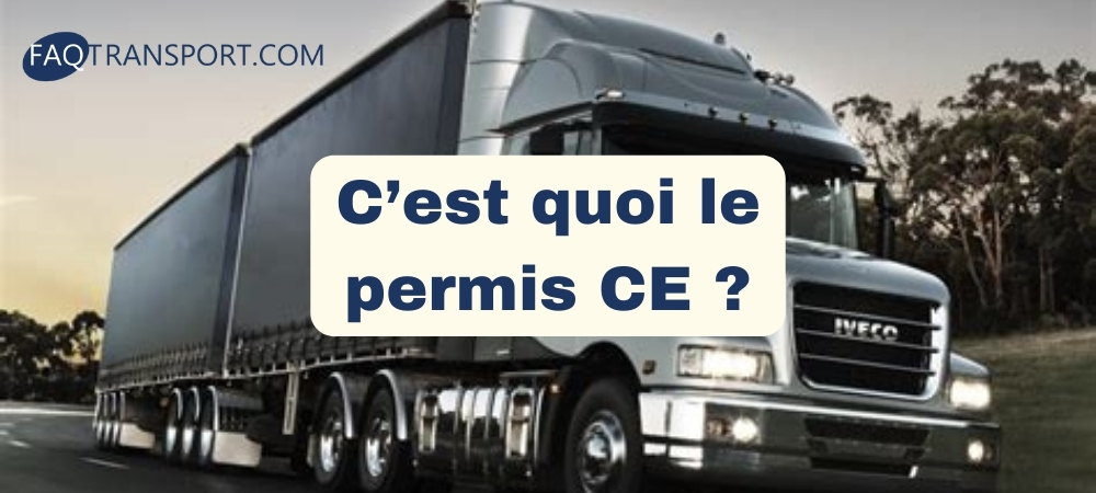 Camion qui roule avec un conducteur