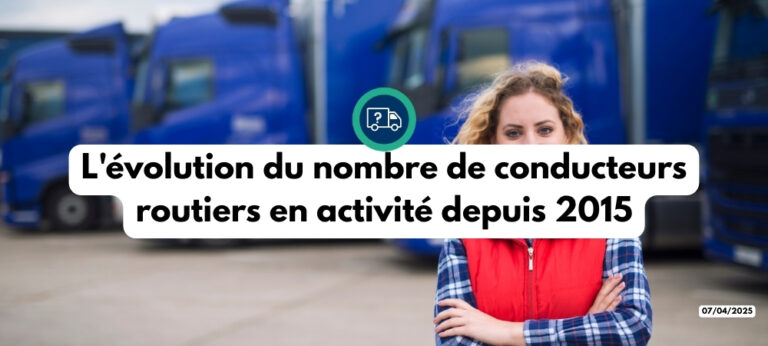 L'évolution du nombre de conducteurs routiers en activité depuis 2015